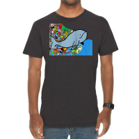 Blue Whale, Marine Sea Animal, Ocean Life, Surf, Art Work Raglan Baseb Vintage T-shirt | Artistshot