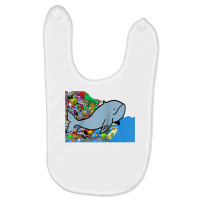 Blue Whale, Marine Sea Animal, Ocean Life, Surf, Art Work Raglan Baseb Baby Bibs | Artistshot