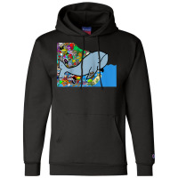 Blue Whale, Marine Sea Animal, Ocean Life, Surf, Art Work Raglan Baseb Champion Hoodie | Artistshot