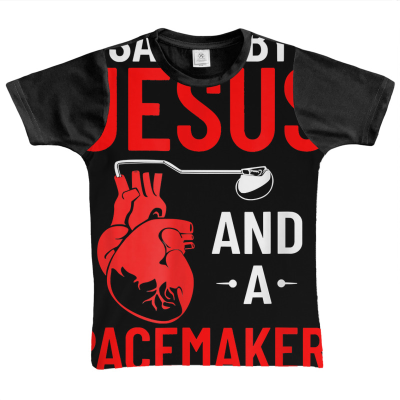 Saved By Jesus And A Pacemaker Heart Disease Awareness Funny T Shirt Graphic Youth T-shirt | Artistshot