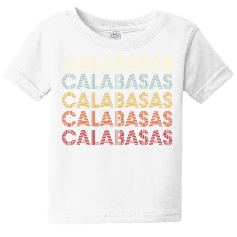 Calabasas California Calabasas Ca Retro Vintage Text Long Sleeve T Shi Baby Tee by cm-arts | Artistshot