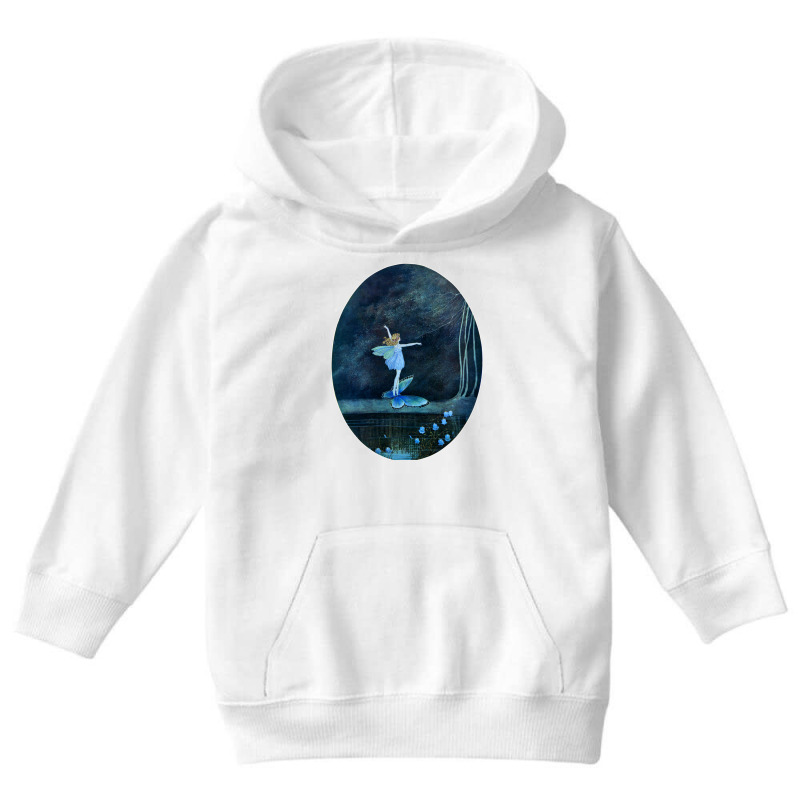 Butterfly Ride Fairyland Of Ida Rentoul Outhwaite Fantasy Long Sleeve Youth Hoodie by cm-arts | Artistshot