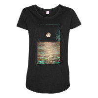 Ocean T  Shirt Moonlit Sea T  Shirt Maternity Scoop Neck T-shirt | Artistshot