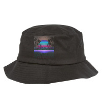 Synthwave T  Shirt Fascinating Dusk Retrowave T  Shirt Bucket Hat | Artistshot