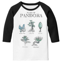 Avatar Floral Of Pandora Textbook Sketches Raglan Baseball Tee Youth 3/4 Sleeve | Artistshot