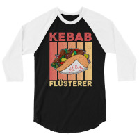 Doner Kebab Turkish Cuisine Fastfood Dürüm 3/4 Sleeve Shirt | Artistshot