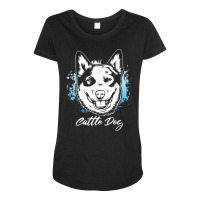 Australian Cattle Dog  Heeler  Herding Dog Owner T Shirt Maternity Scoop Neck T-shirt | Artistshot