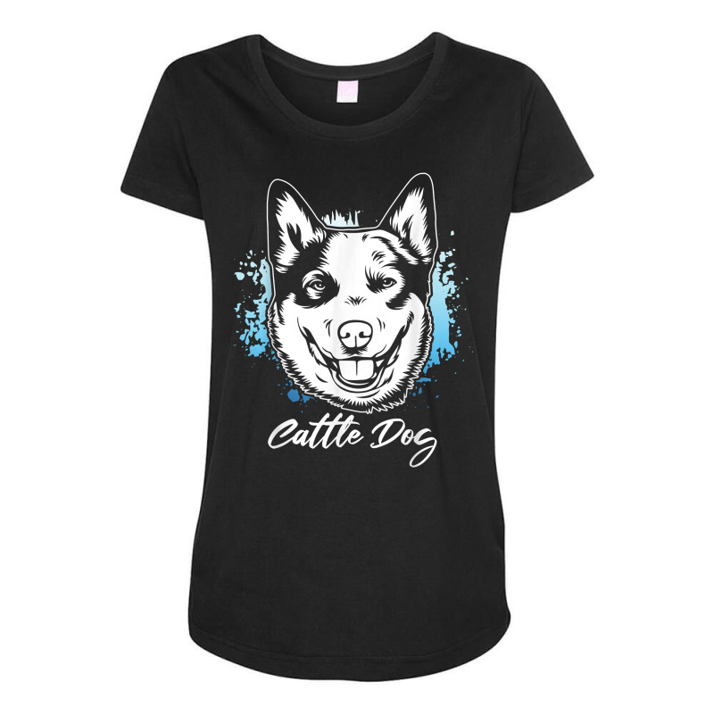 Australian Cattle Dog  Heeler  Herding Dog Owner T Shirt Maternity Scoop Neck T-shirt by cm-arts | Artistshot