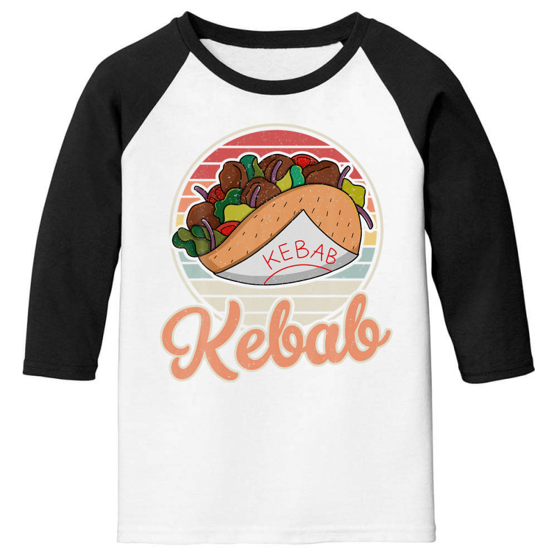 Doner Kebab Turkish Cuisine Fastfood Dürüm Youth 3/4 Sleeve by beastonkriss | Artistshot