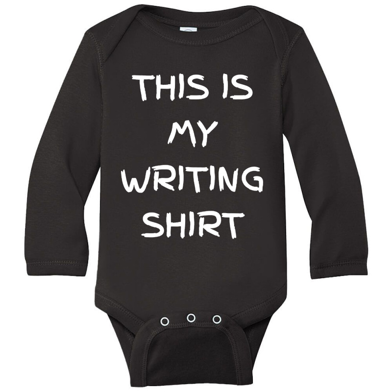 This Is My Writing Long Sleeve Baby Bodysuit by Modena art | Artistshot