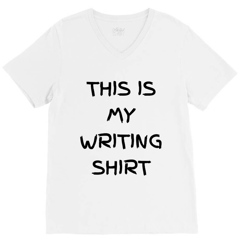 This Is My Writing V-Neck Tee by Modena art | Artistshot