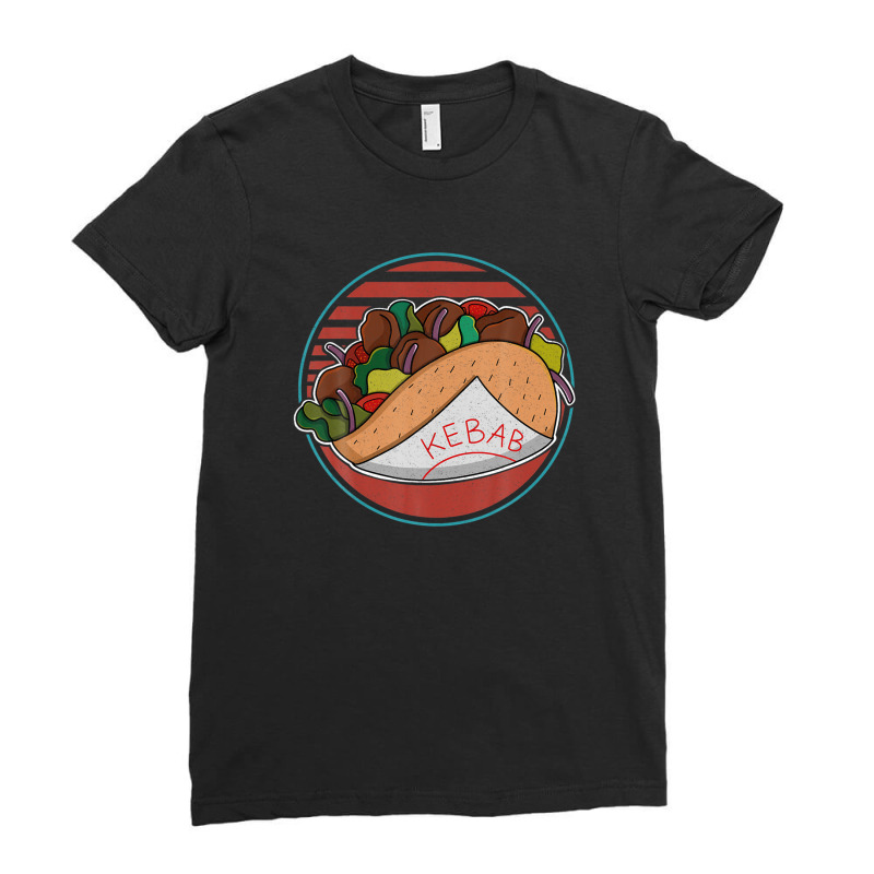 Doner Kebab Turkish Cuisine Fastfood Dürüm Ladies Fitted T-Shirt by beastonkriss | Artistshot