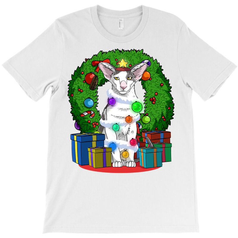 Oriental Shorthair Cat Christmas Tree X Mas Santa Long Sleeve T Shirt T-shirt | Artistshot