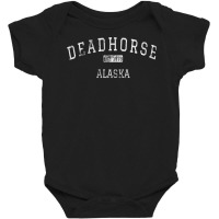 Deadhorse Alaska Ak Vintage T Shirt Baby Bodysuit | Artistshot