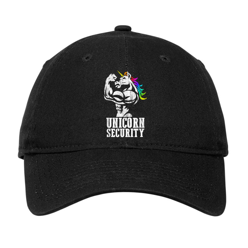 Unicorn Security Rainbow Muscle Manly Funny Christmas Gift T Shirt Adjustable Cap | Artistshot