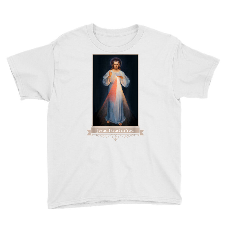 Divine Mercy Jesus I Trust In You Catholic Religious T Shirt Youth Tee by cm-arts | Artistshot