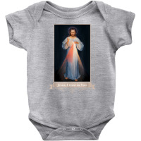 Divine Mercy Jesus I Trust In You Catholic Religious T Shirt Baby Bodysuit | Artistshot