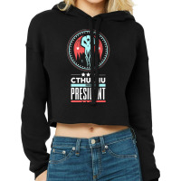 Vote Cthulhu For President Sarcastic Political Satire Premium T Shirt Cropped Hoodie | Artistshot