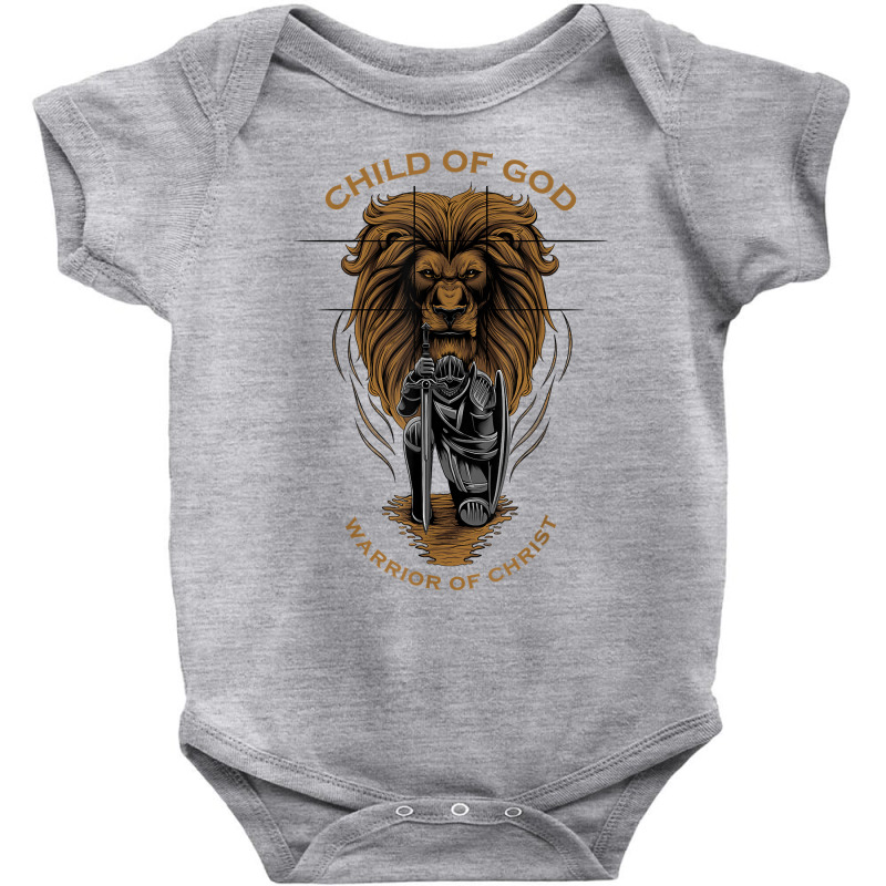 Child Of God Warrior Of Christ Jesus Christian Faith Graphic T Shirt Baby Bodysuit | Artistshot