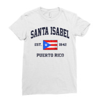 Santa Isabel Puerto Rico Vintage Boricua Flag Athletic Style Raglan Ba Ladies Fitted T-shirt | Artistshot