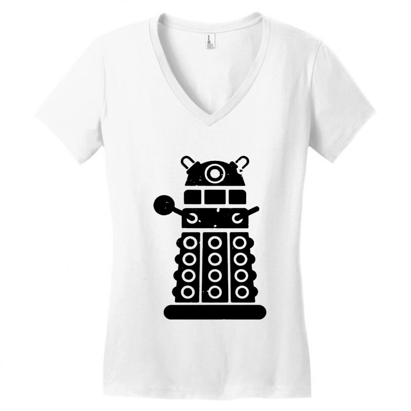 Doctor’s Enemy Doctor Who Women's V-Neck T-Shirt by Modena art | Artistshot