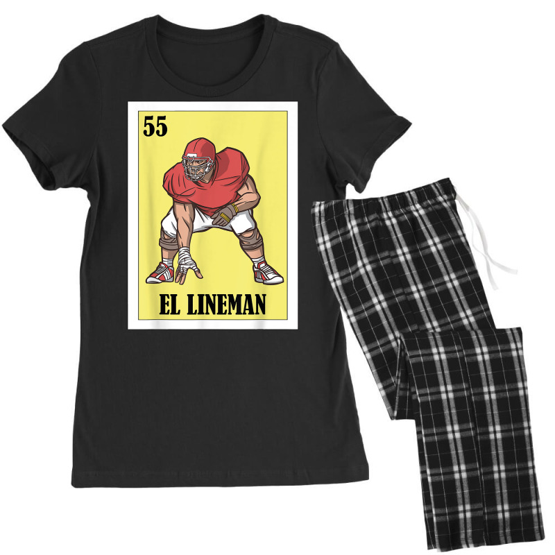 Football Lottery Design   Mexican Lottery El Lineman T Shirt Women's Pajamas Set by cm-arts | Artistshot