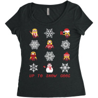 Despicable Me Minions Snowflake Christmas Long Sleeve Tee Women's Triblend Scoop T-shirt | Artistshot