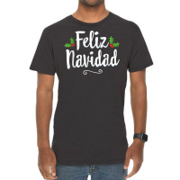 Vintage Feliz Navidad Retro Mexican Christmas Spanish Xmas T Shirt Vintage T-shirt | Artistshot