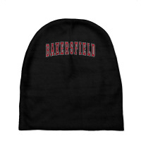 Bakersfield California Souvenir Vacation College Style Red T Shirt Baby Beanies | Artistshot