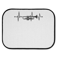 Trumpet Heartbeat Orchestra Musician Trumpeter T Shirt Rear Car Mat | Artistshot