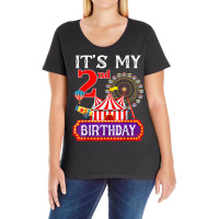 It's My 2nd Birthday Ringmaster Circus Theme Carnival Bday T Shirt Ladies Curvy T-shirt | Artistshot