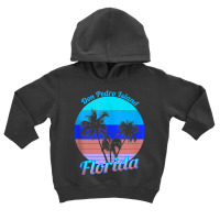 Don Pedro Island Florida Retro Tropical Palm Trees Vacation Tank Top Toddler Hoodie | Artistshot