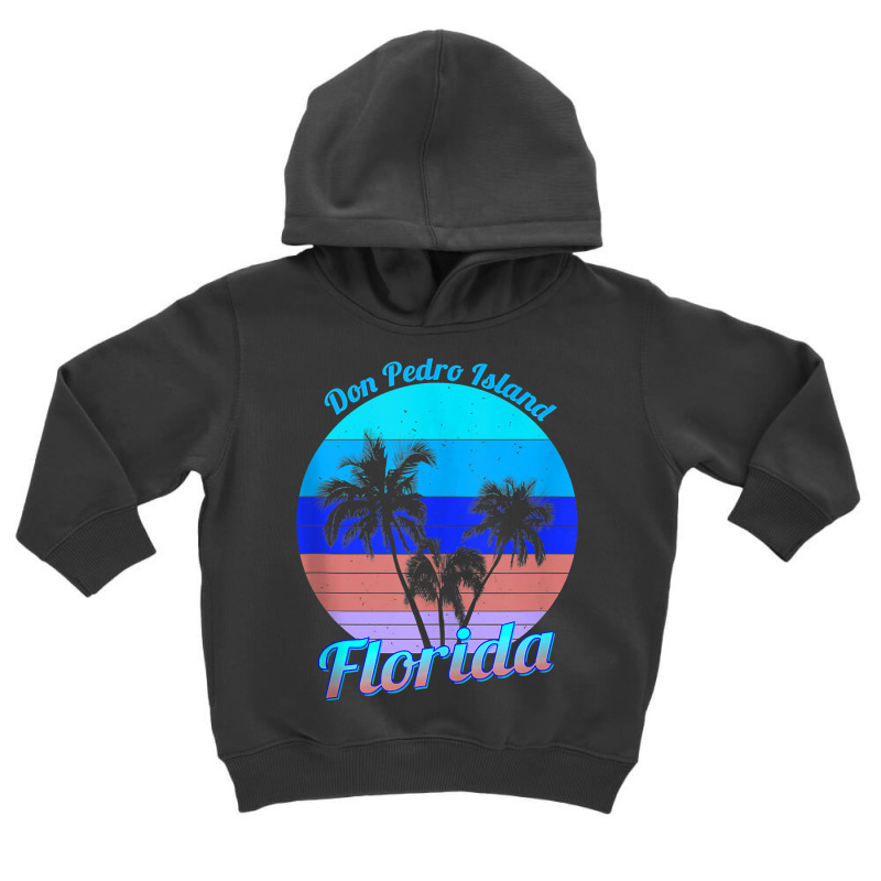 Don Pedro Island Florida Retro Tropical Palm Trees Vacation Tank Top Toddler Hoodie by cm-arts | Artistshot