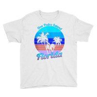 Don Pedro Island Florida Retro Tropical Palm Trees Vacation Tank Top Youth Tee | Artistshot