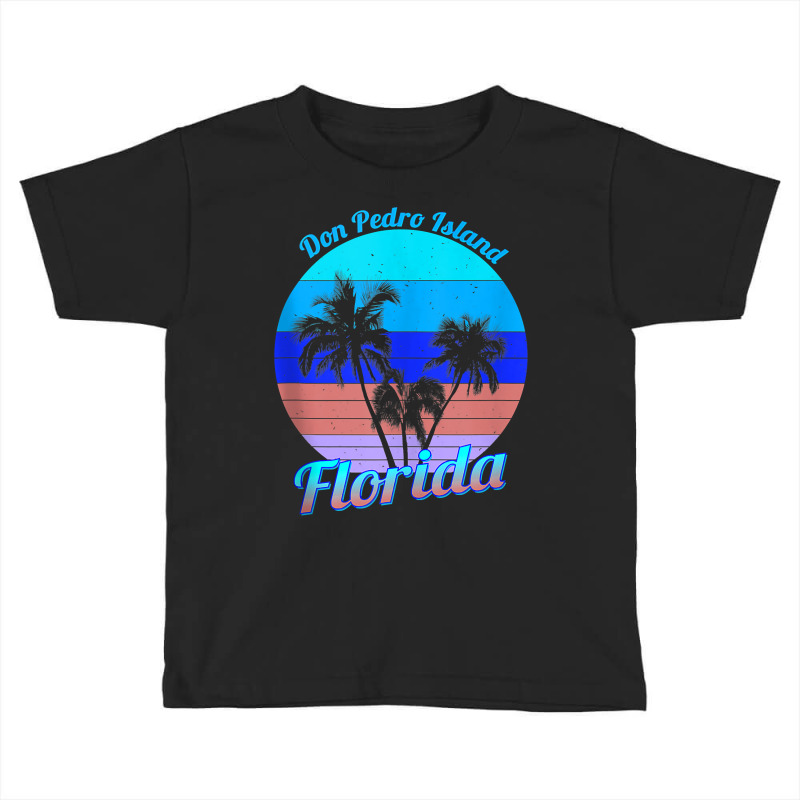 Don Pedro Island Florida Retro Tropical Palm Trees Vacation Tank Top Toddler T-shirt by cm-arts | Artistshot