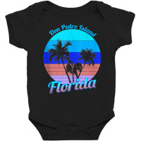 Don Pedro Island Florida Retro Tropical Palm Trees Vacation Tank Top Baby Bodysuit | Artistshot