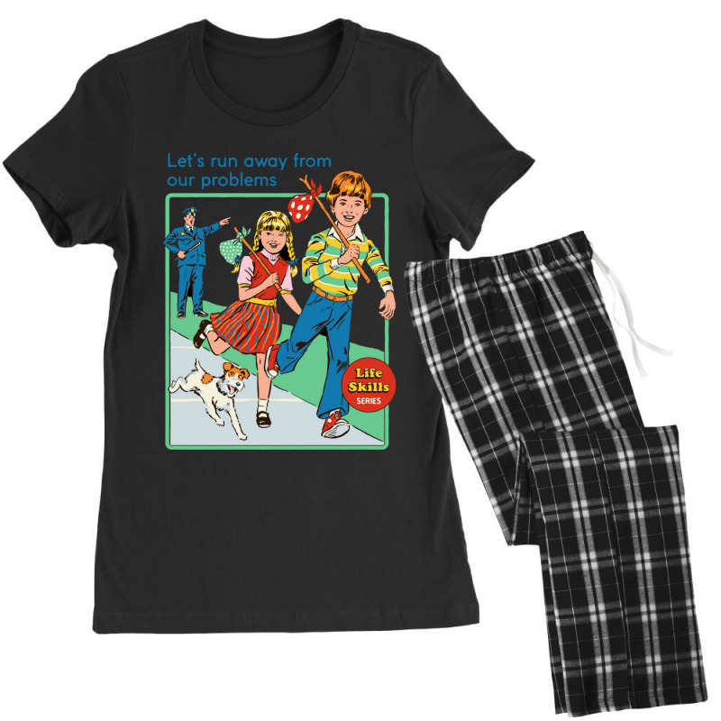 Let's Run Away From Our Problem Women's Pajamas Set by cm-arts | Artistshot