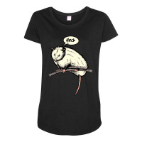 Opossum Heck Yeah Maternity Scoop Neck T-shirt | Artistshot