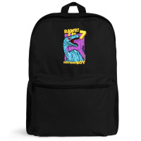 Rawr! I'm 7 Birthday Boys 7th Birthday Dino Noasaurus Backpack | Artistshot