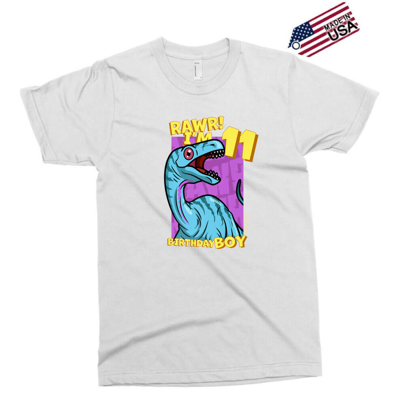 Rawr! I'm 11 Birthday Boys 11th Birthday Dino Noasaurus Exclusive T-shirt | Artistshot