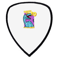 Rawr! I'm 10 Birthday Boys 10th Birthday Dino Noasaurus Shield S Patch | Artistshot