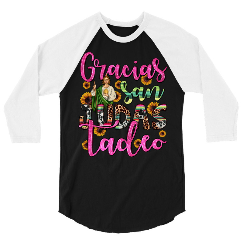 Gracias San Judas Tadeo 3/4 Sleeve Shirt | Artistshot