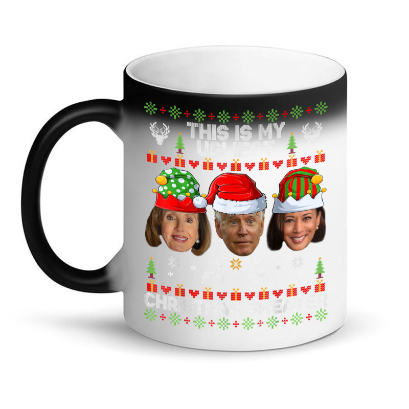 This Is My Ugliest Christmas Sweater Funny Joe Biden Kamala T Shirt Magic Mug | Artistshot