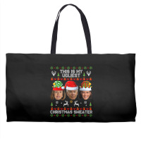 This Is My Ugliest Christmas Sweater Funny Joe Biden Kamala T Shirt Weekender Totes | Artistshot