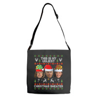 This Is My Ugliest Christmas Sweater Funny Joe Biden Kamala T Shirt Adjustable Strap Totes | Artistshot