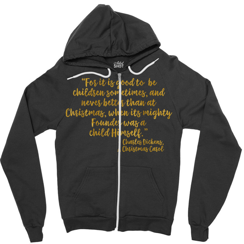 Founder Lord Jesus Christ Faux Gold Christmas Carol T Shirt Zipper Hoodie | Artistshot