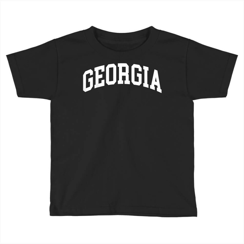 Georgia Us College Font Proud American Usa States T Shirt Toddler T-shirt by cm-arts | Artistshot