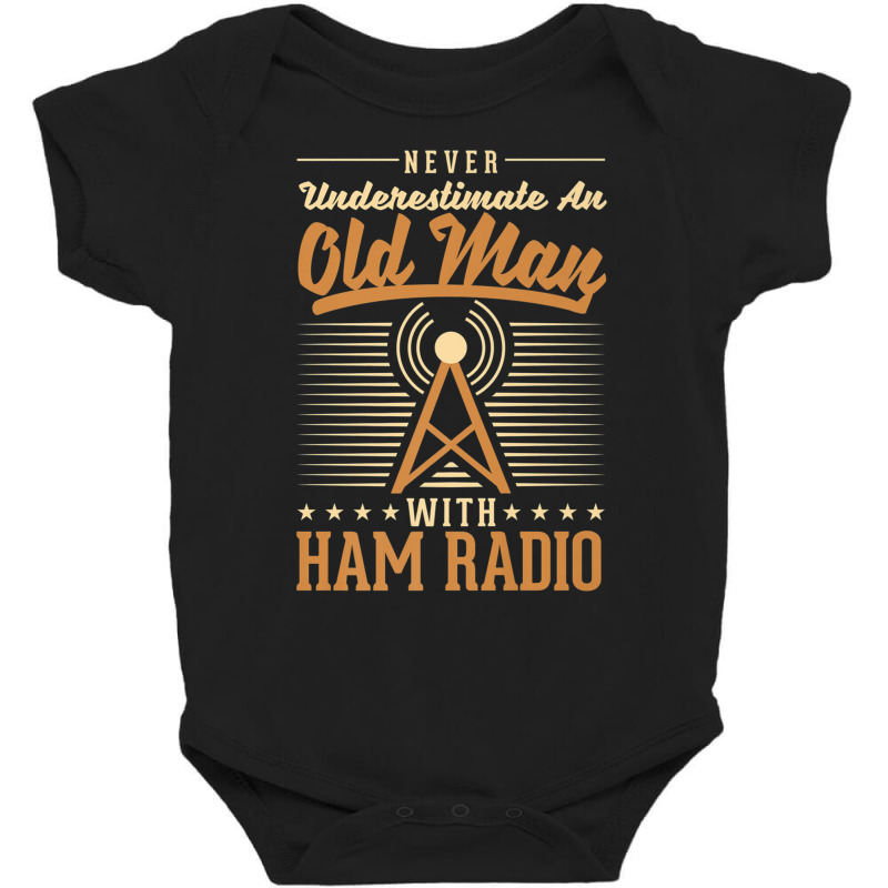 Amateur Radio Operator Old Man Amateur Radio Premium T Shirt Baby Bodysuit by cm-arts | Artistshot