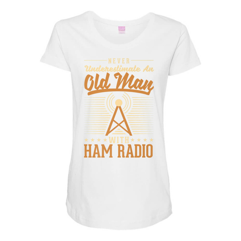 Amateur Radio Operator Old Man Amateur Radio Premium T Shirt Maternity Scoop Neck T-shirt by cm-arts | Artistshot