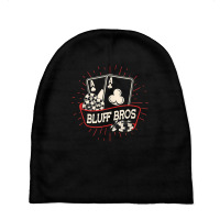 Bluff Bros   Texas Hold'em Gambling Casino Gambler Poker T Shirt Baby Beanies | Artistshot